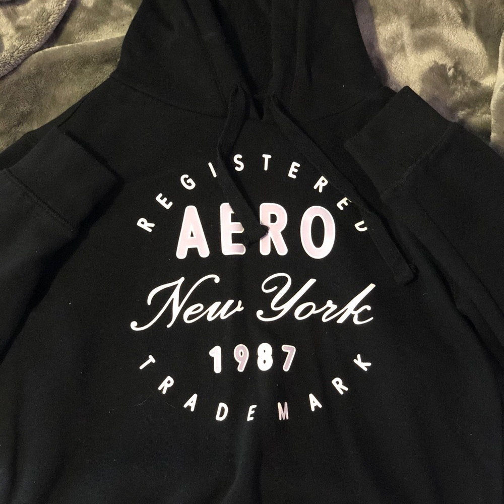 aero new black and purple hoodie